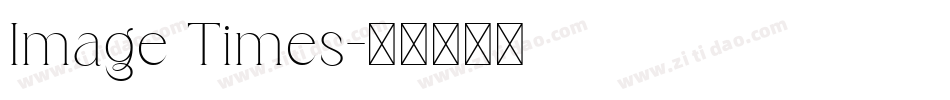 Image Times字体转换